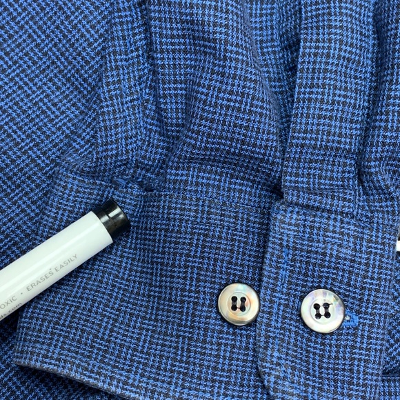 Guy Laroche Button Down Blue Black Shirt Canada XL - Picture 6 of 7